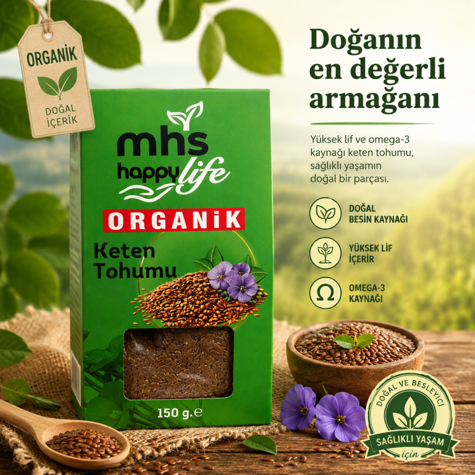 Organik Keten Tohumu 150 Gr