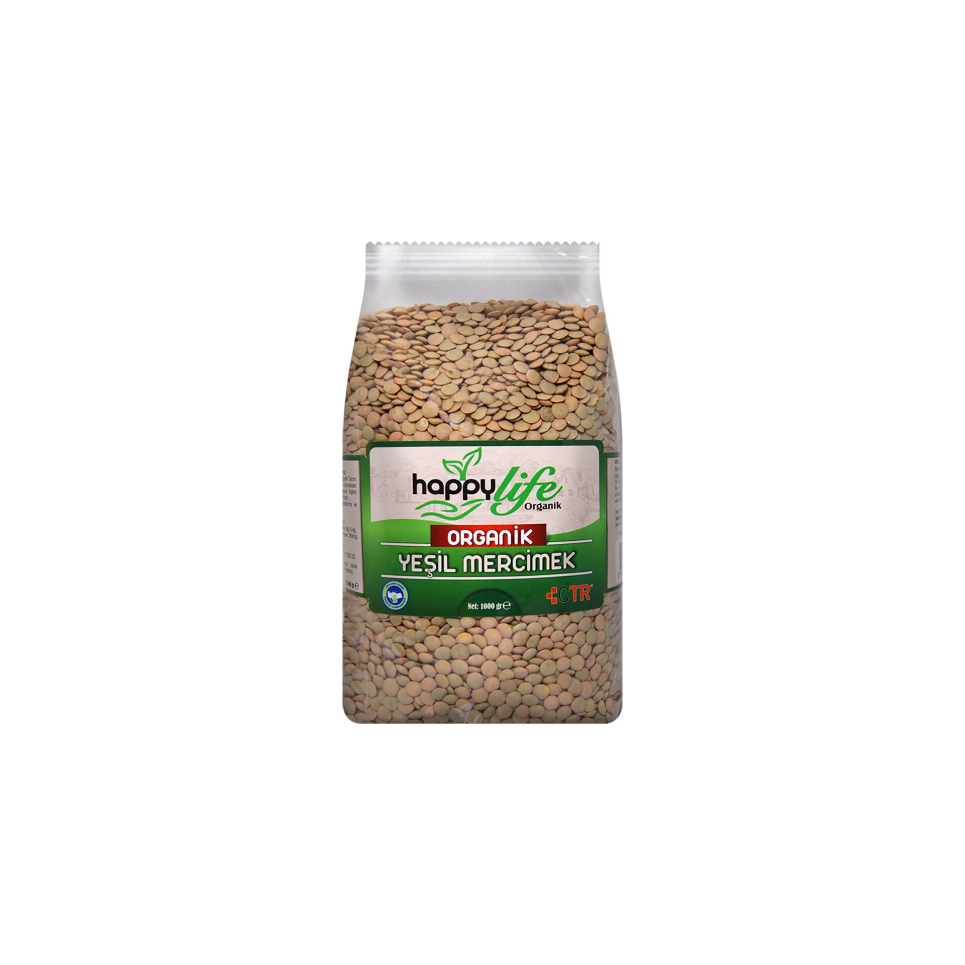 Organik Yeşil Mercimek 1000 Gr