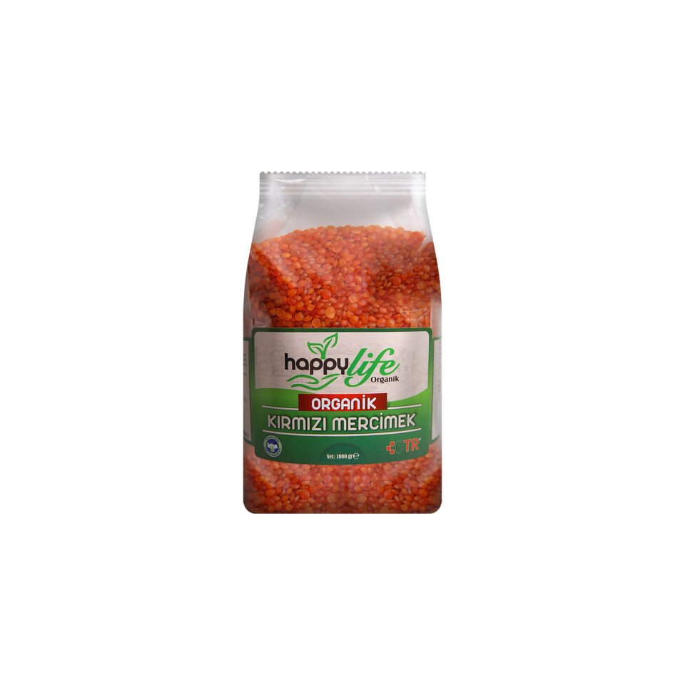 Organik Kırmızı Mercimek 1000 Gr