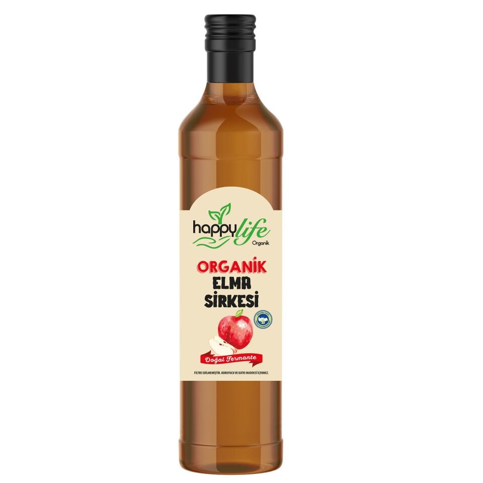 Organik Elma Sirkesi Cam 500 Ml