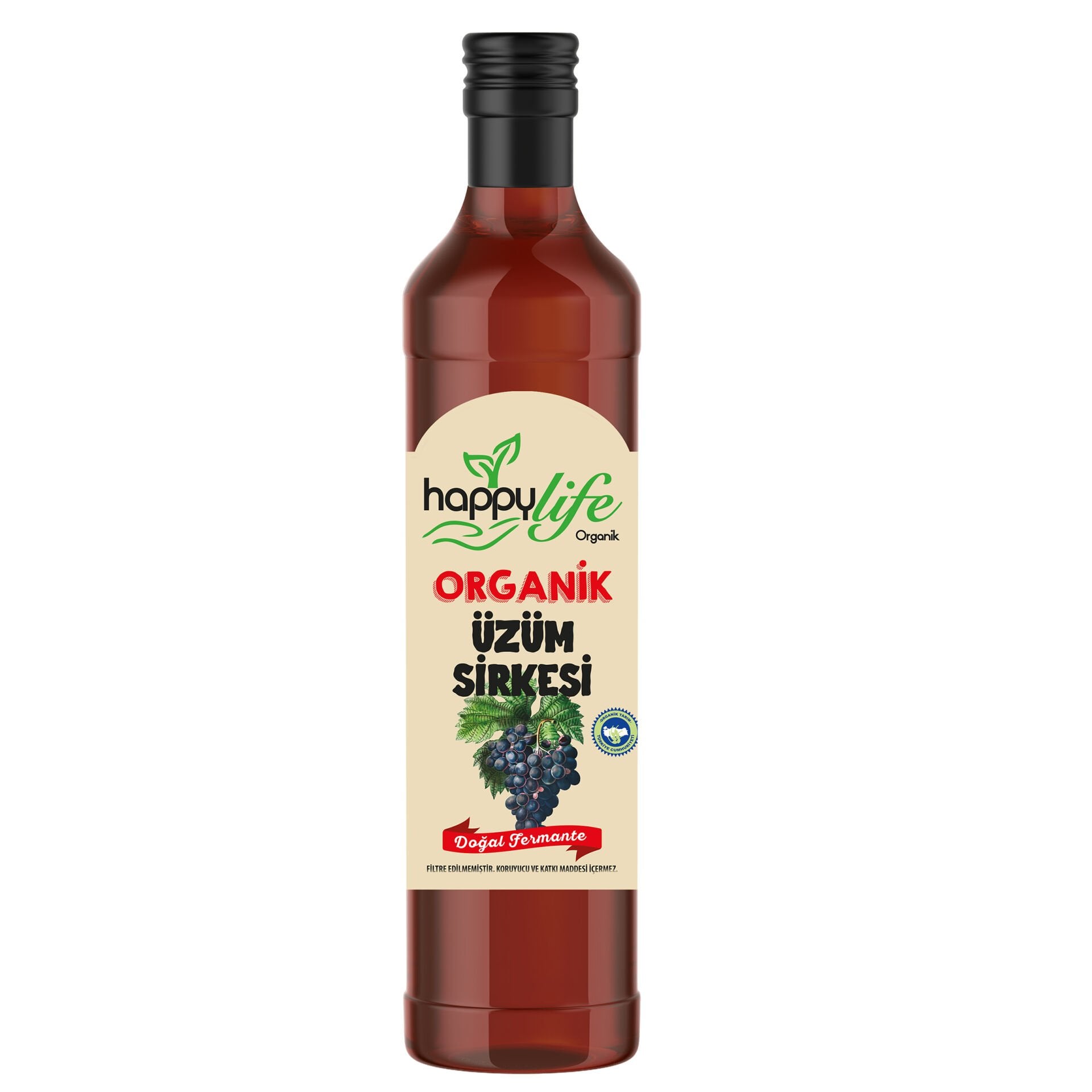 Organik Üzüm Sirkesi Cam 500 Ml