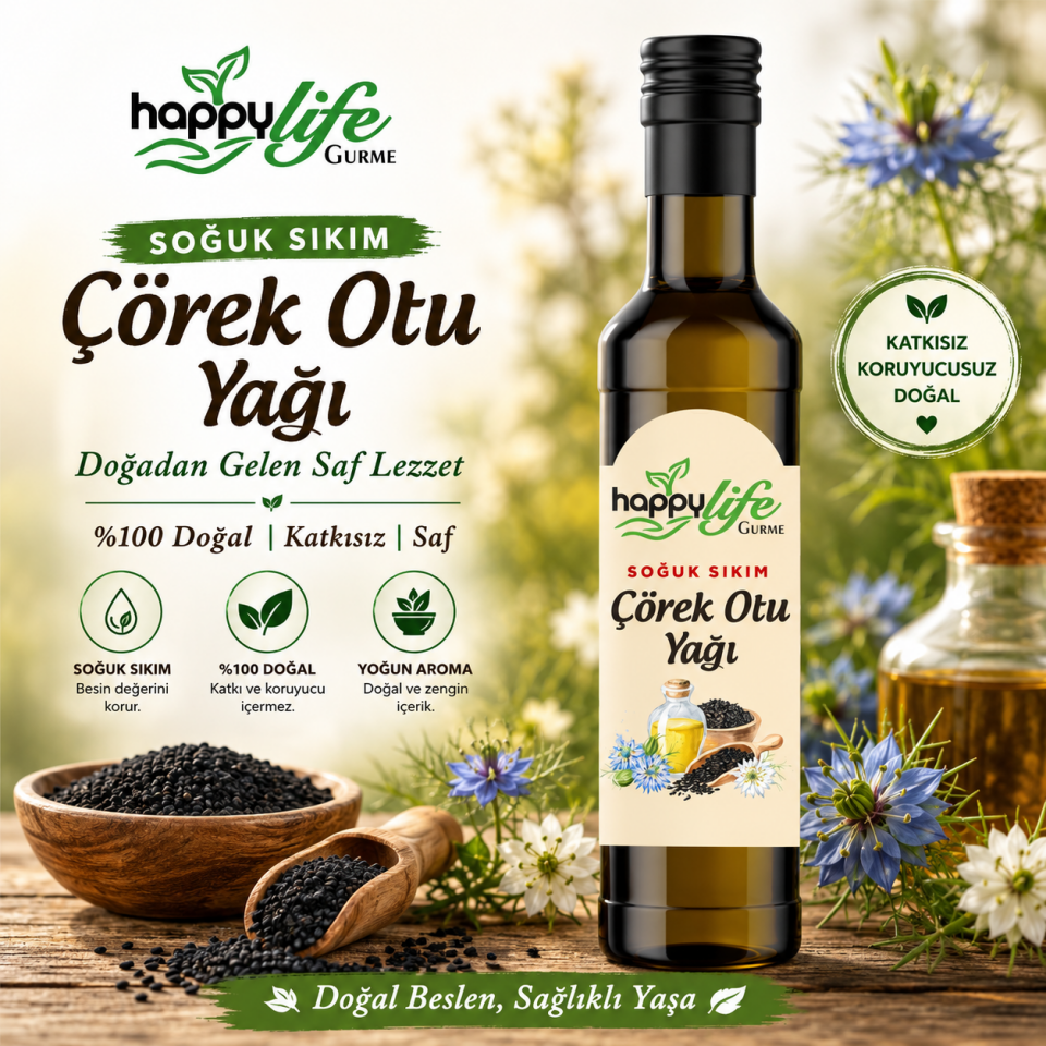 Happylife Çörek Otu Yağı 250 Ml