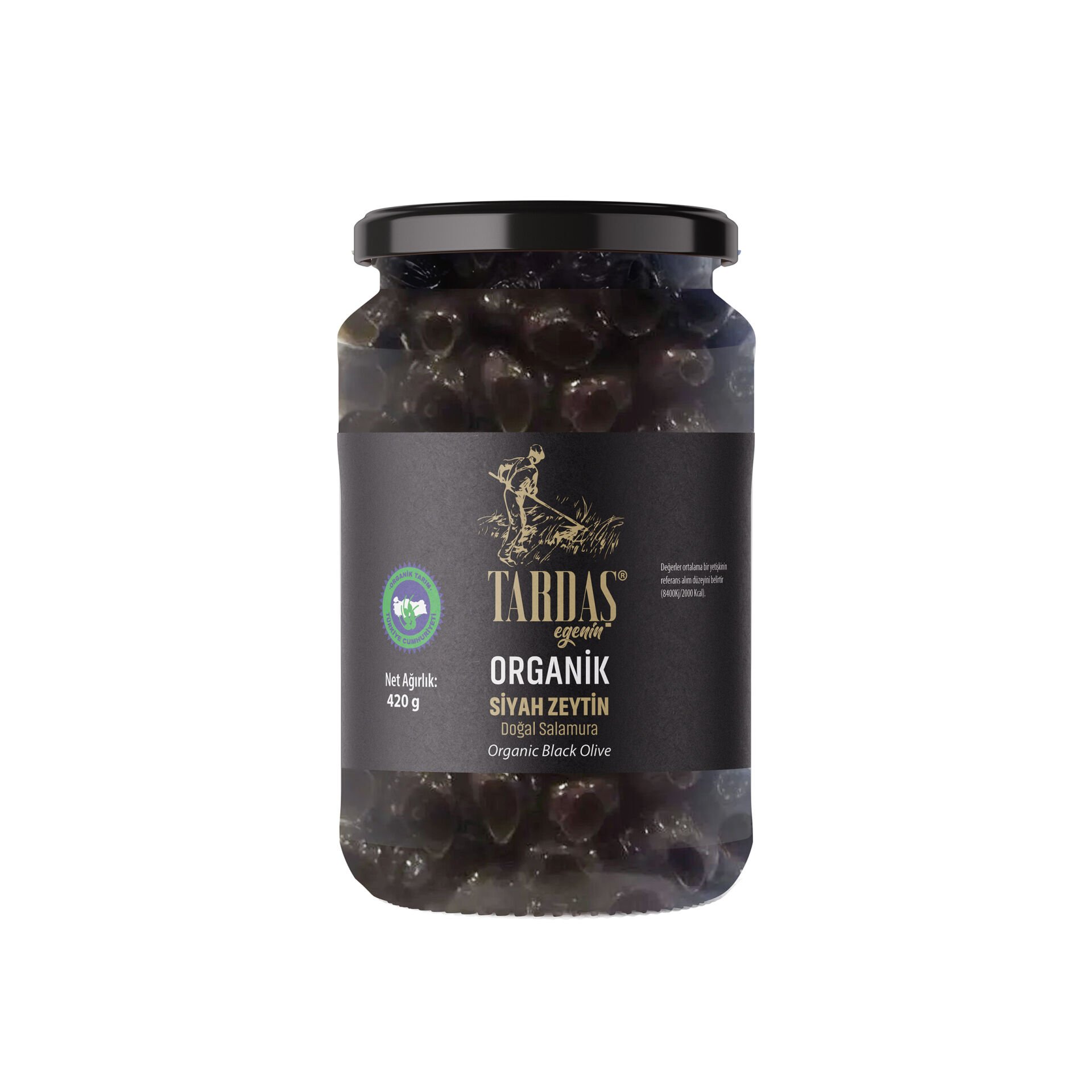 Organik Siyah Zeytin 420 Gr