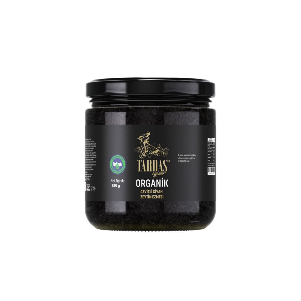 Organik Cevizli Siyah Zeytin Ezmesi 180 Gr
