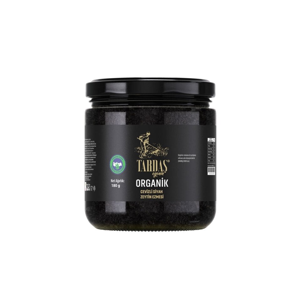 Organik Cevizli Siyah Zeytin Ezmesi 180 Gr