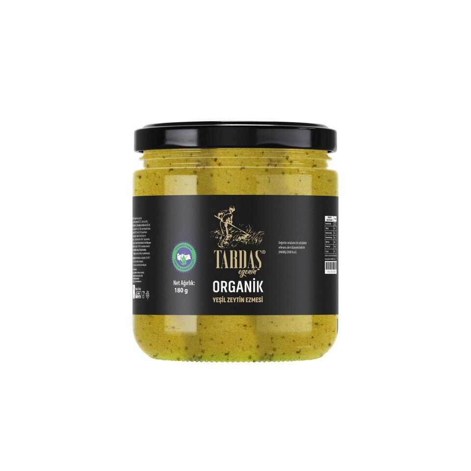 Organik Yeşil Zeytin Ezmesi 180 Gr