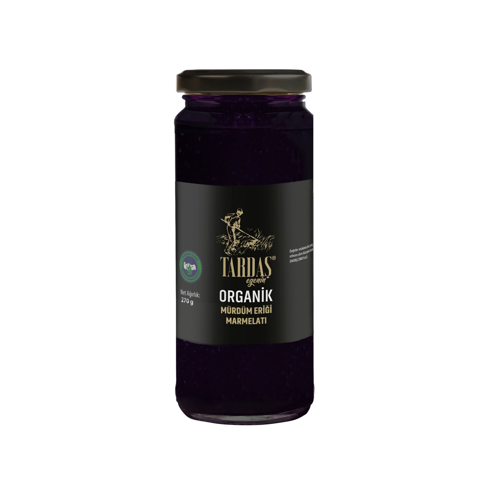 Organik Mürdüm Eriği Marmelatı 270 Gr