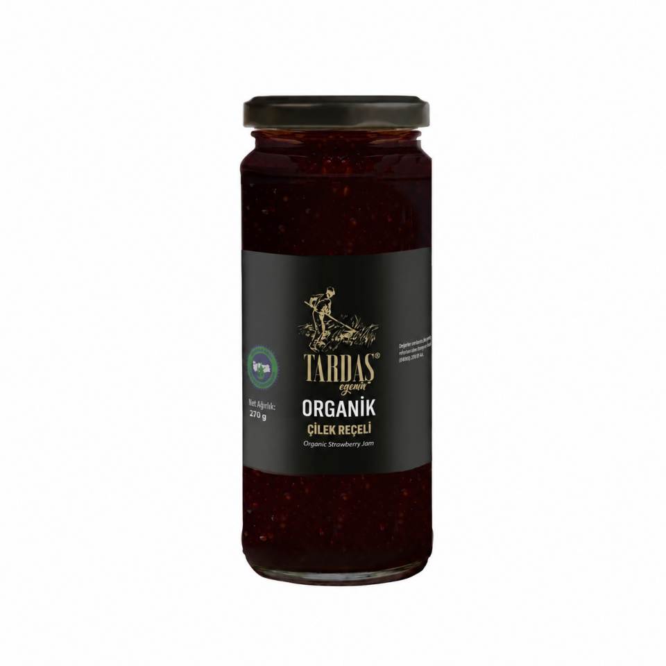 Organik Çilek Reçeli 270 Gr