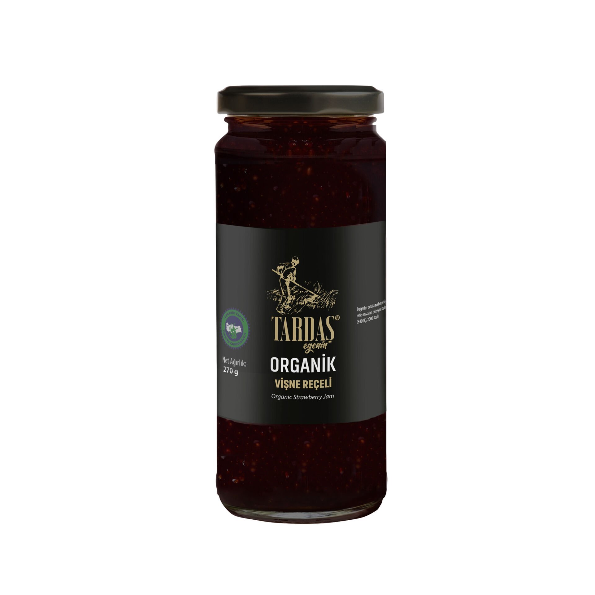 Organik Çilek Reçeli 270 Gr