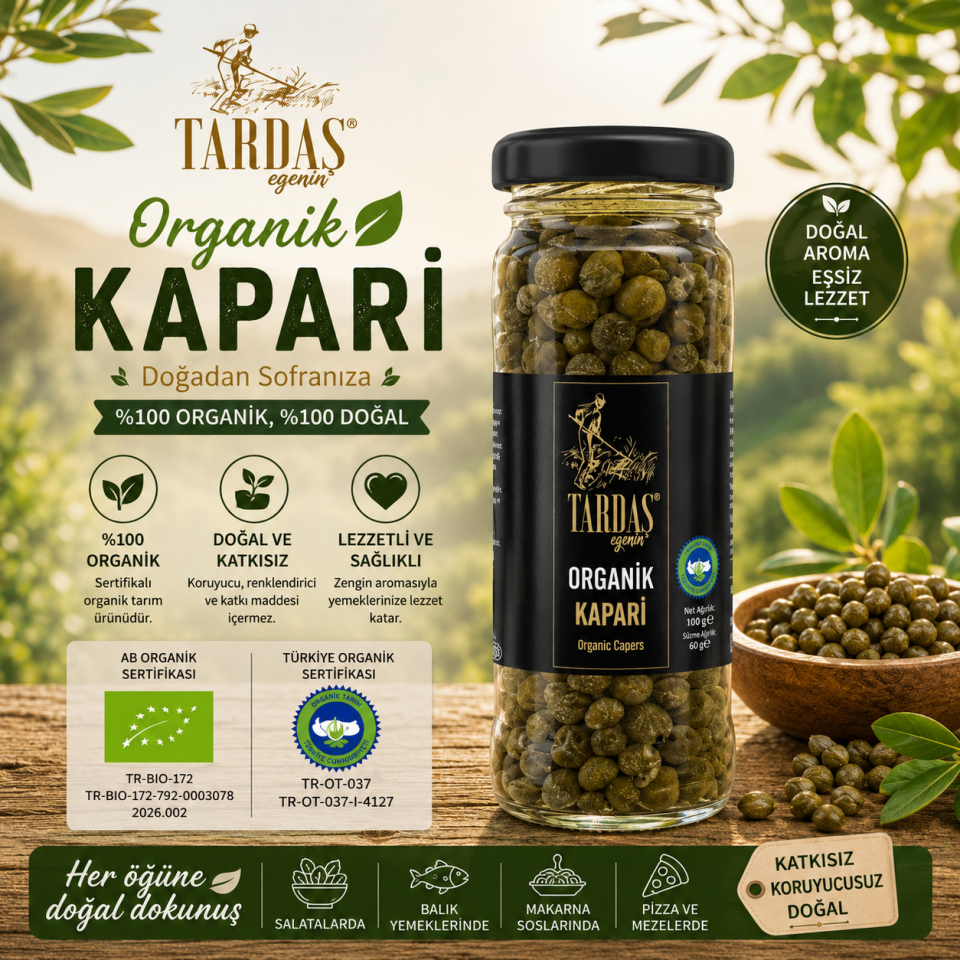 Organik Kapari 100 Gr