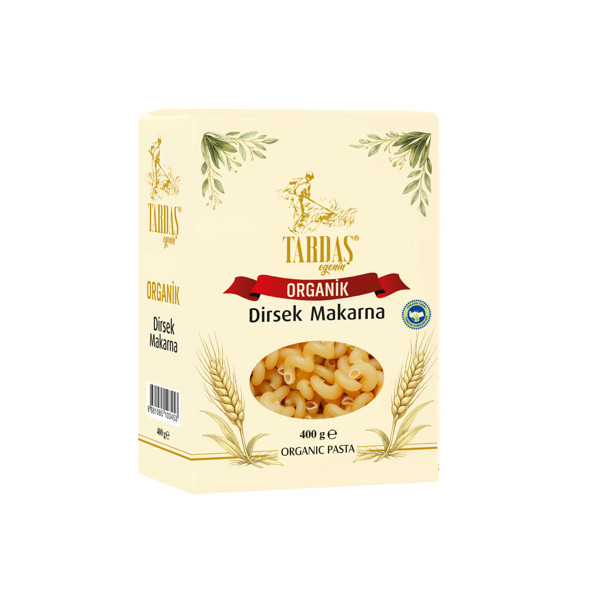 Organik Dirsek Makarna 400 Gr