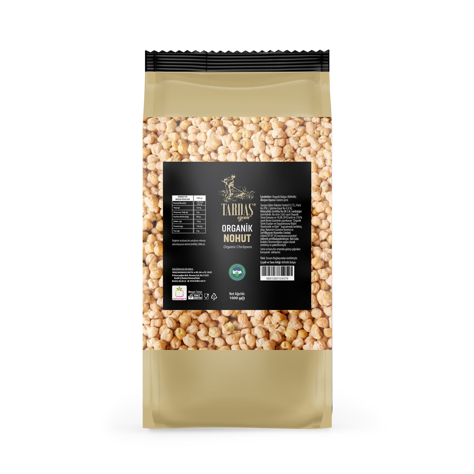 Organik Nohut 1 Kg