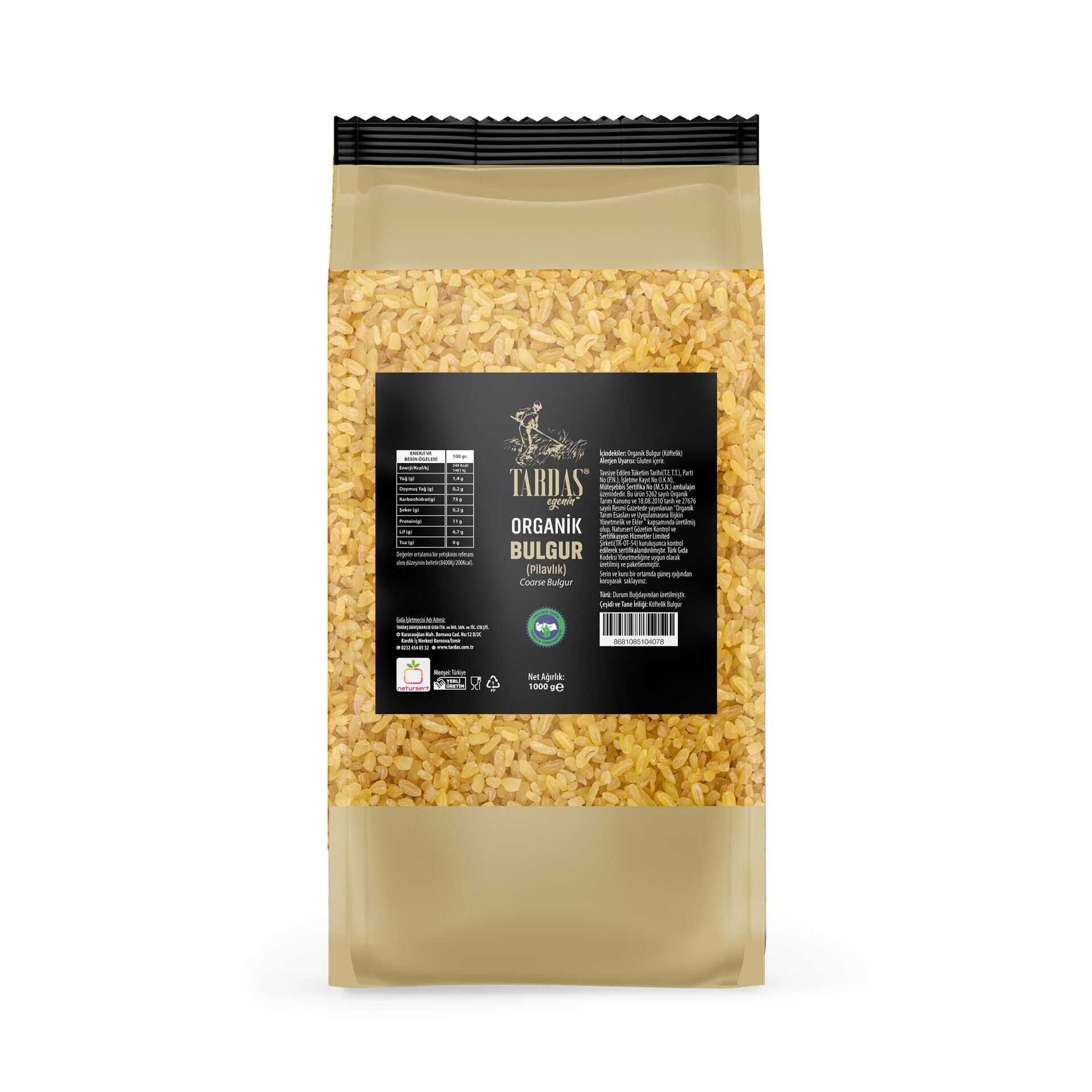 Organik Pilavlık Bulgur 1 Kg