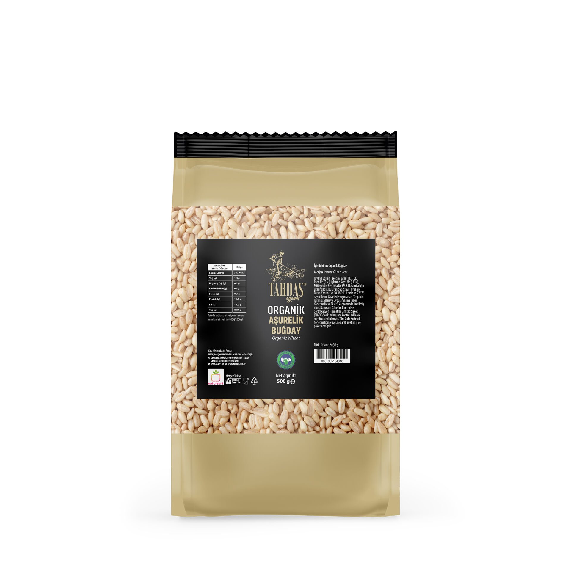 Organik Aşurelik Buğday 500 Gr