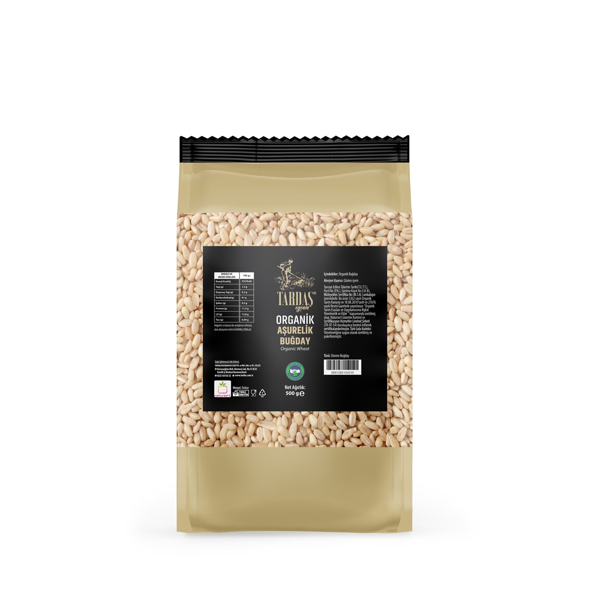 Organik Aşurelik Buğday 500 Gr