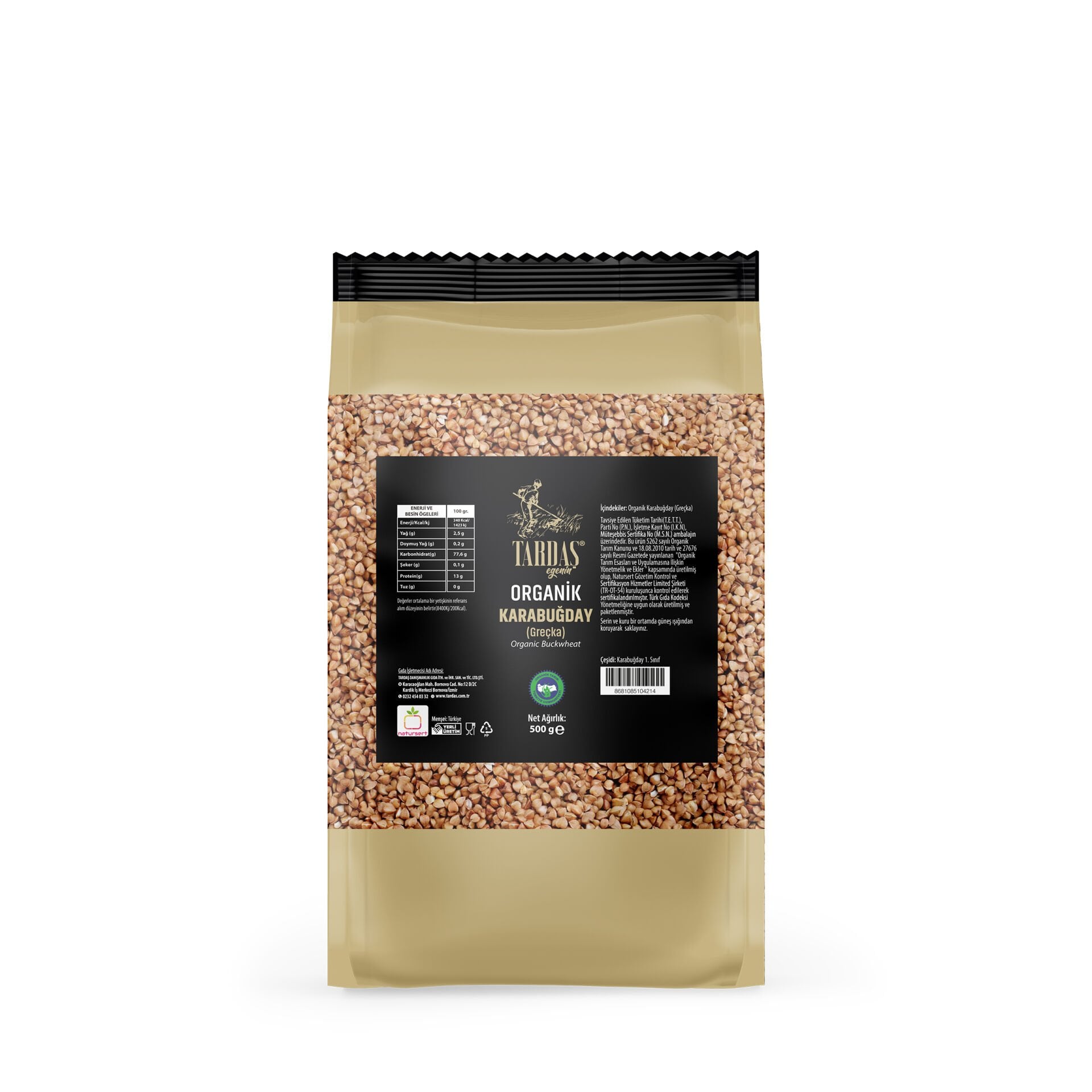 Organik Karabuğday (Greçka) 500 Gr