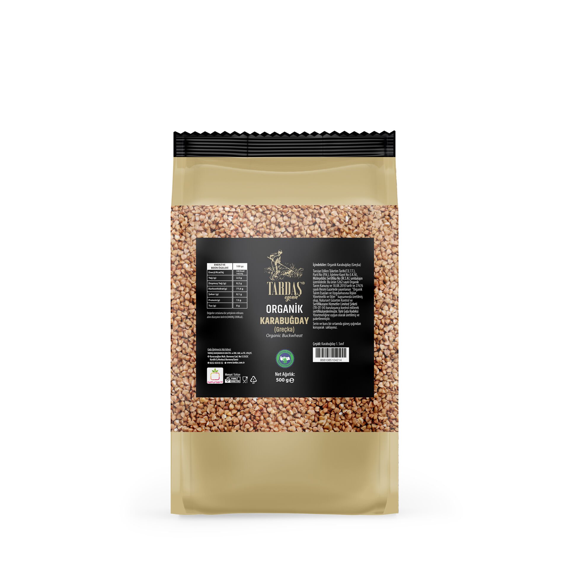 Organik Karabuğday (Greçka) 500 Gr