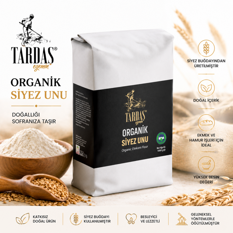 Organik Siyez Unu 1 Kg