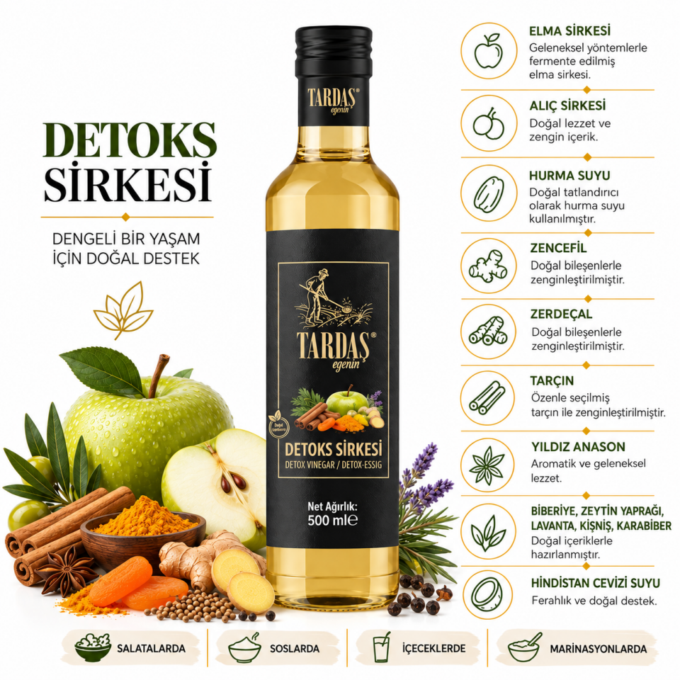 Tardaş Detox Sirkesi 500 Ml