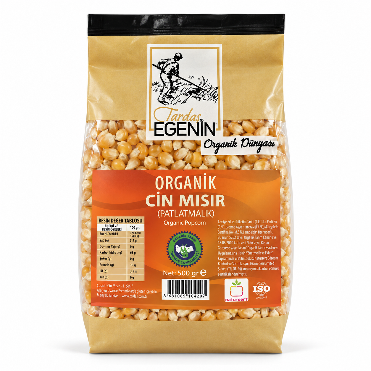 Organik Cin Mısır 500 Gr